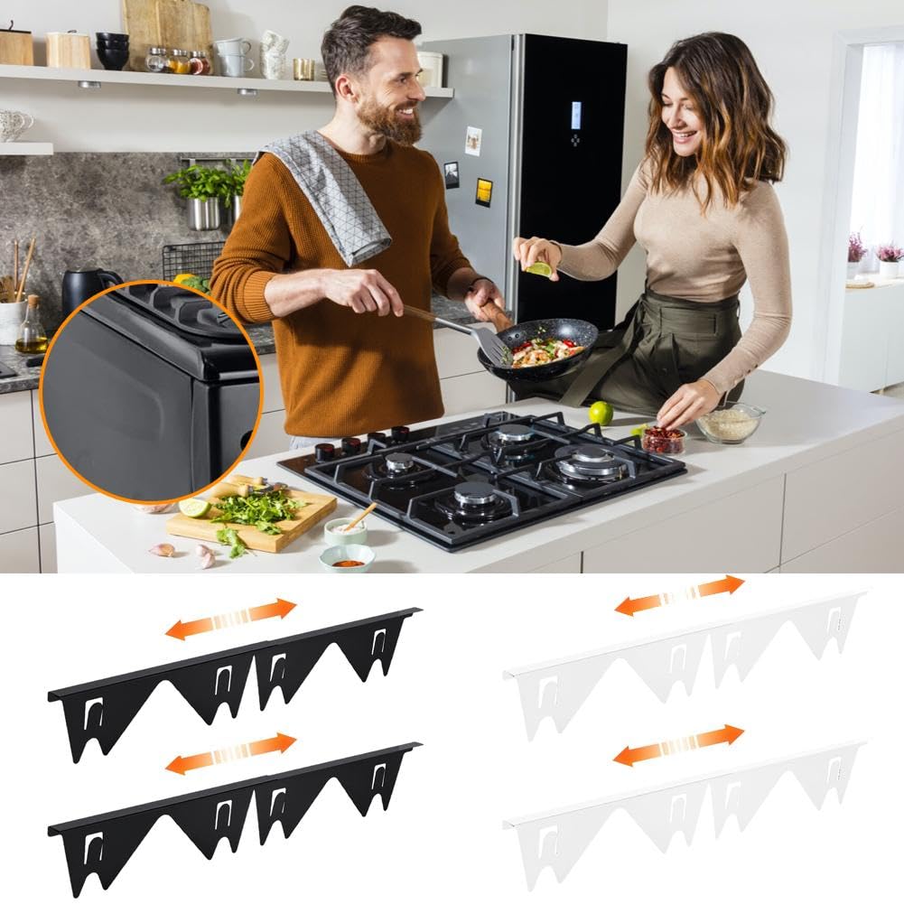 Confezione Da 2 Coperture Per Fessure In Acciaio Inox, Retrattili