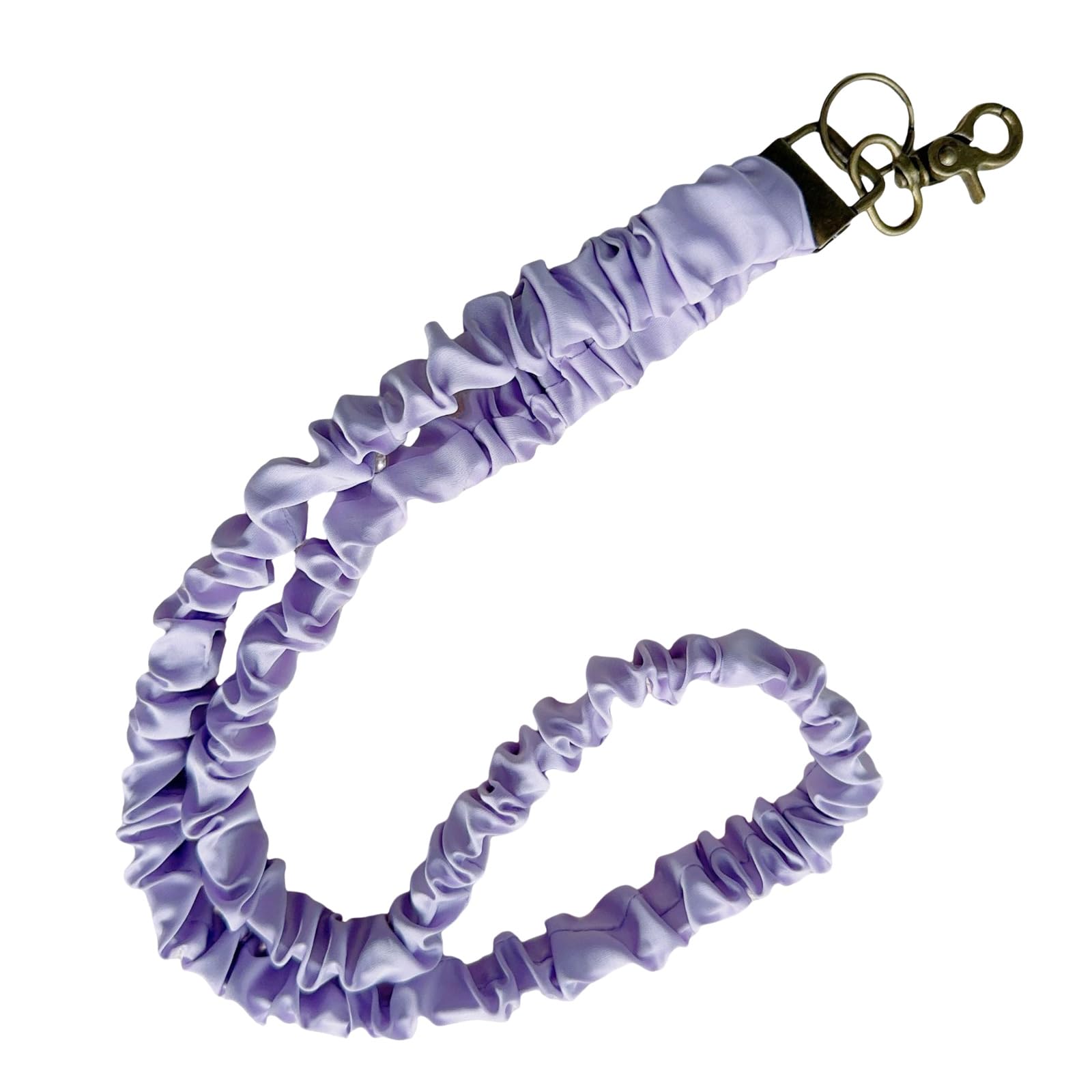 Elastic Lanyard For Badge Card Holder Key Holder Phone Keychain Neck Lanyard For Student Teachers Nurses Office Workers Stretchy Scrunchie Lanyard For Badges