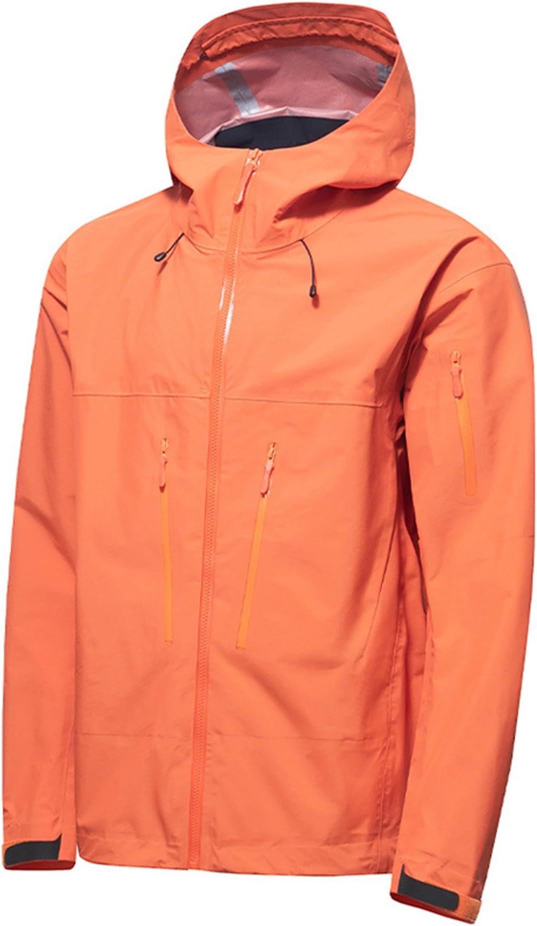 WK-39cfyql Gore-Tex Jacket, Men's, Women's, Couples, Rainwear, Waterproof Jacket, Windproof, Rainproof, Breathable, Hat, Daily Rain Gear, Fishing, Hiking, Climbing, Outdoors, Unisex