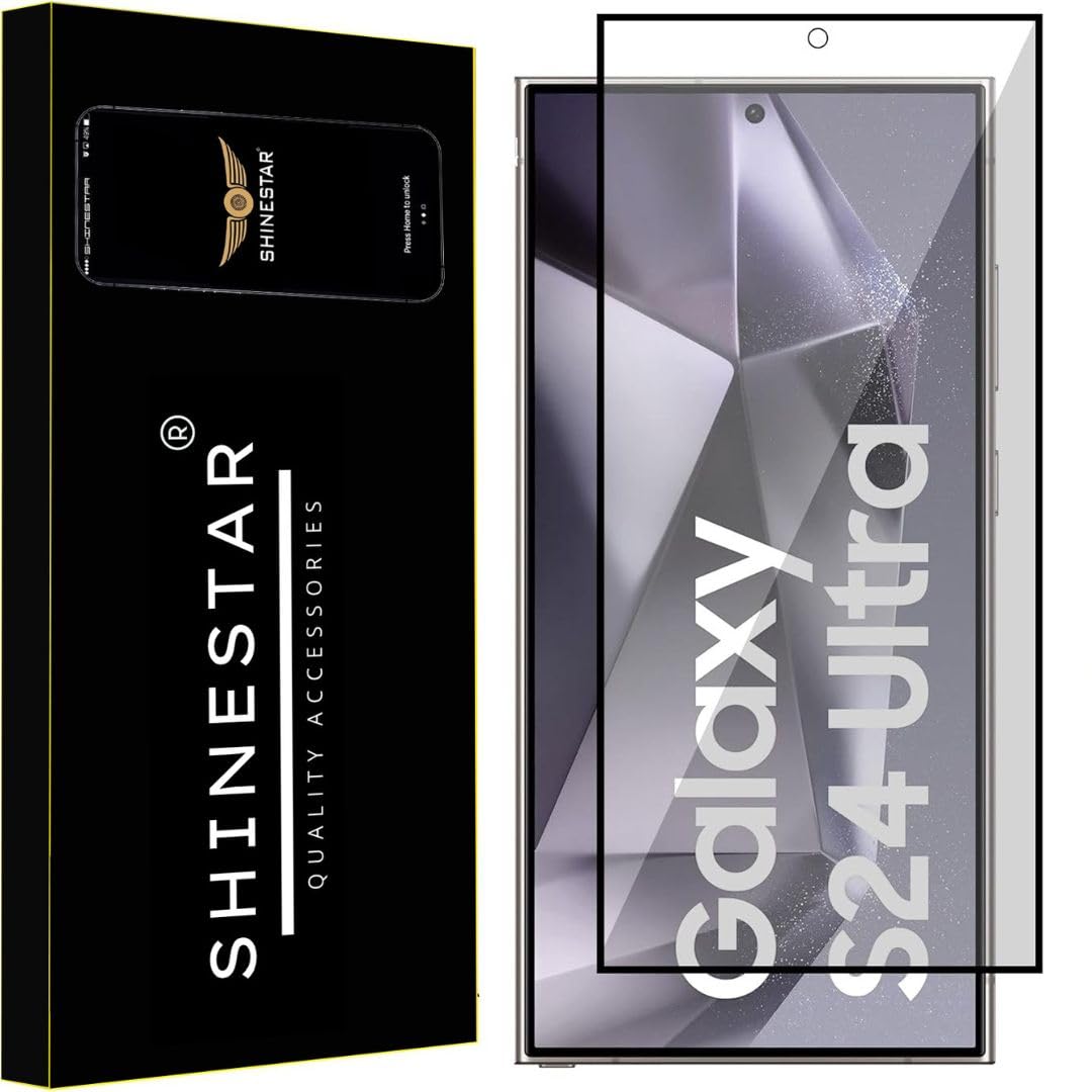 SHINESTAR Tempered Glass Screen Protector Compatible For Samsung (Black) Edge To Edge Coverage With Easy Installation for Smartphone (Samsung Galaxy S24 Ultra 5G) (B0CWFJ1NWB) Amazon Price History, Amazon Price Tracker