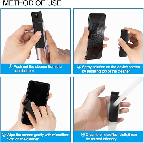 Miniatura 3 de walrfid walrfid - Limpiador de pantalla táctil, kit de limpieza walrfid para teléfono inteligente electrónico, TV, laptop, tableta, PC, pantallas