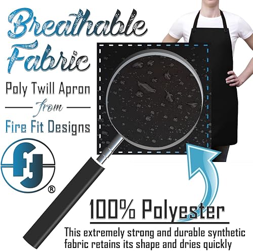 Miniatura 3 de Fire Fit Designs Ukraine Flag Aprons for Men & Women Grilling Gifts for Men Ukraine Flag BBQ Apron Ukrainian Chef Apron - One Size - Blue