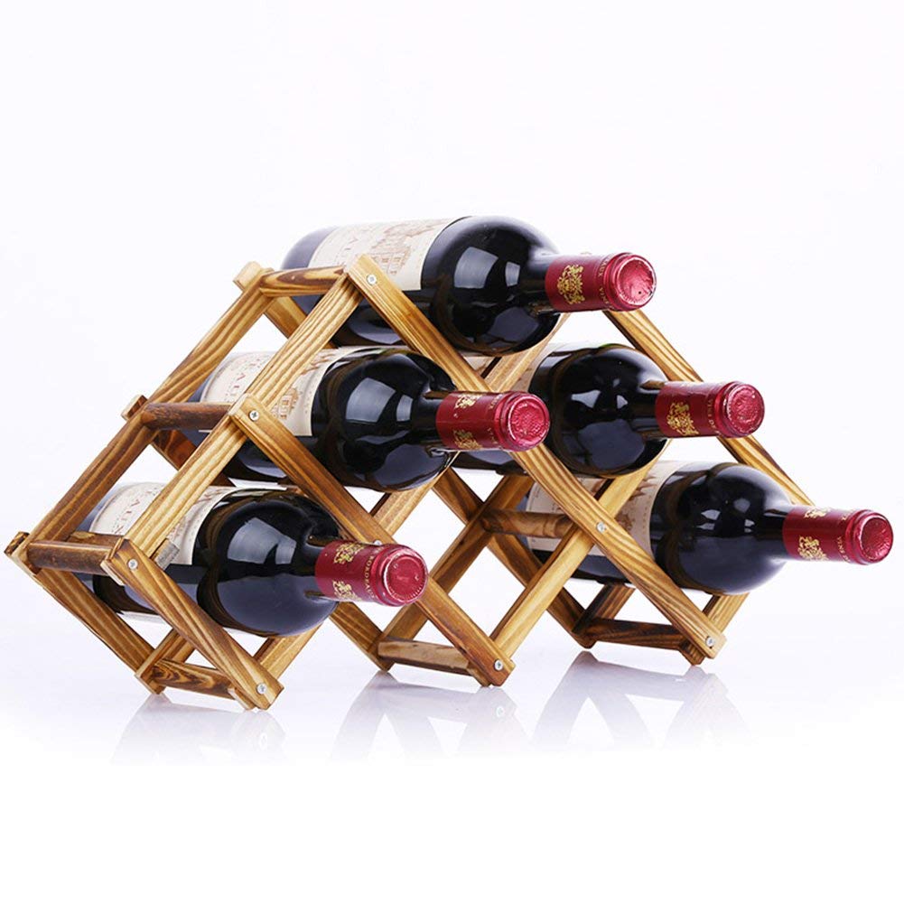 Étagère à vin DASHADAO pliable en bois pour ranger vos bouteilles sans encombre