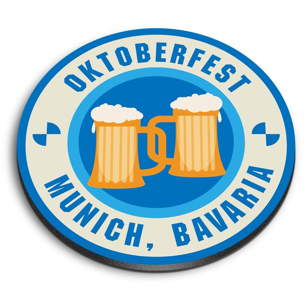1 x Round MDF Magnet - Oktoberfest Munich Bavaria 4232