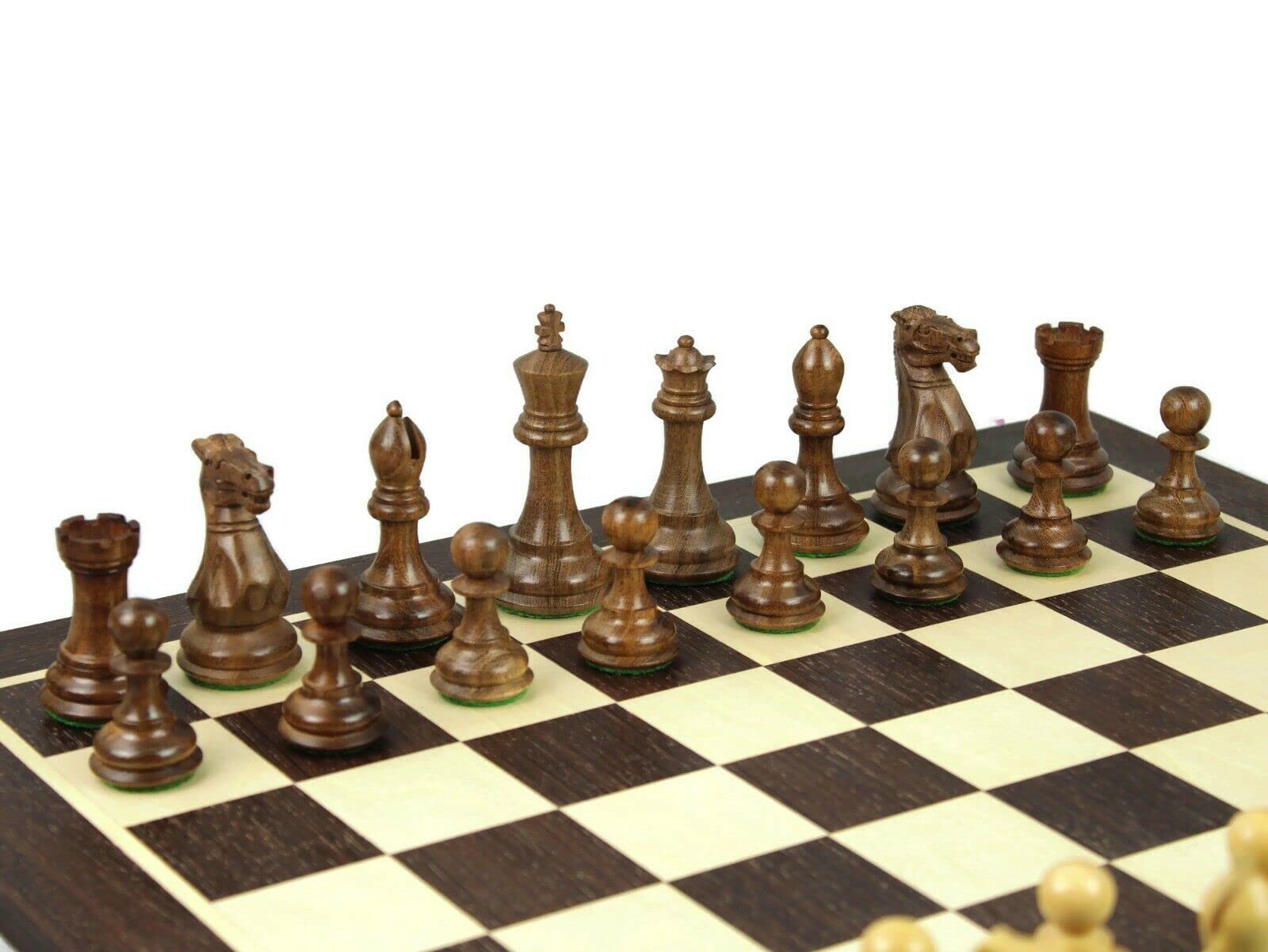 Set di scacchi in legno Wenge Board da 21 pollici pesato Sheesham professionale Staunton pezzi 3.75 pollici