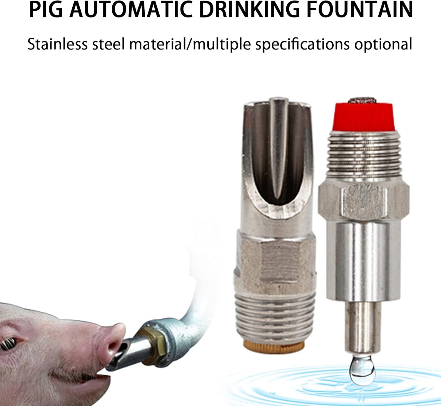 HSART Feeding Trough for Piglets, Thick Stainless Steel, Watering Device for Blowout Proof Pigs, with 3 Marking Crayons, Livestock Tools : Patio, Lawn & Garden