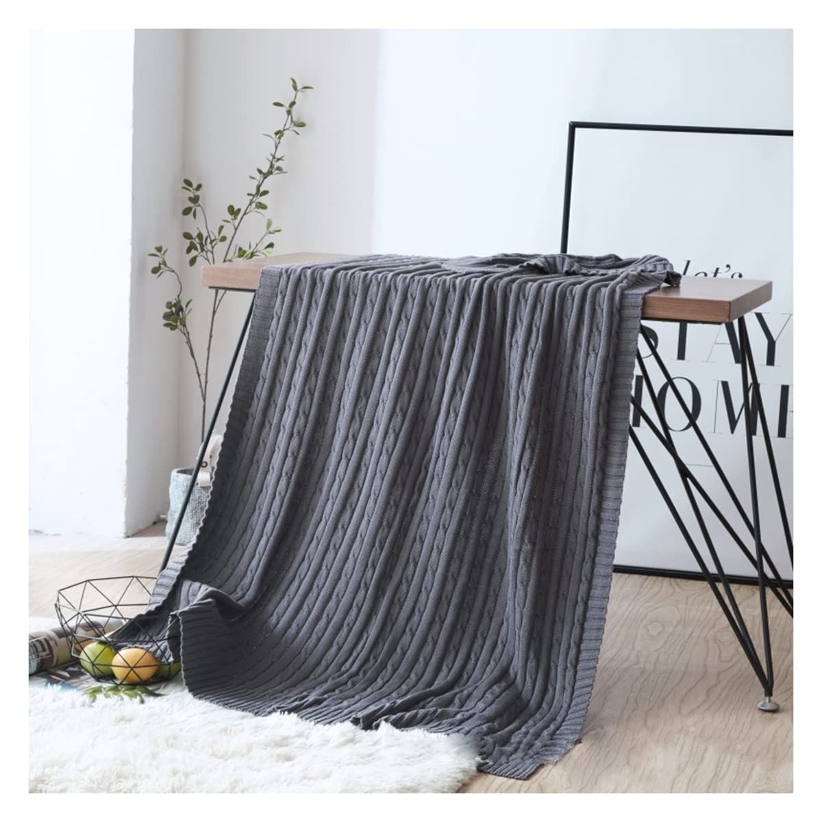Amazon.com: SDLSH Blanket Warm Winter Warm Plush Thermal Blanket 90150CM  Knitted Throw Travel Blanket Camping Blankets (Color : Grey) : Home u0026  Kitchen