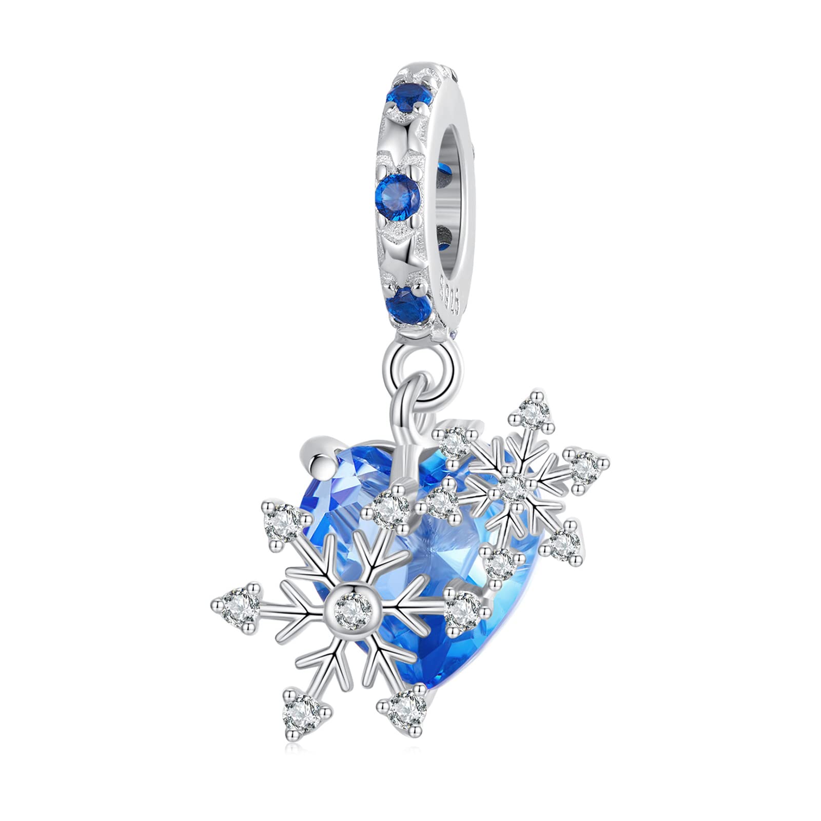 NINGAN Serie d'amore in argento 925 Pendente con perline Regalo di compleanno di San Valentino Adatto per collana di braccialetti da donna