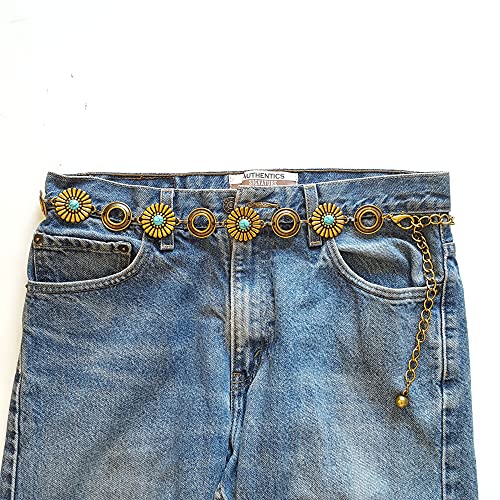 Trendy Metal Chain Belt in Daisy3