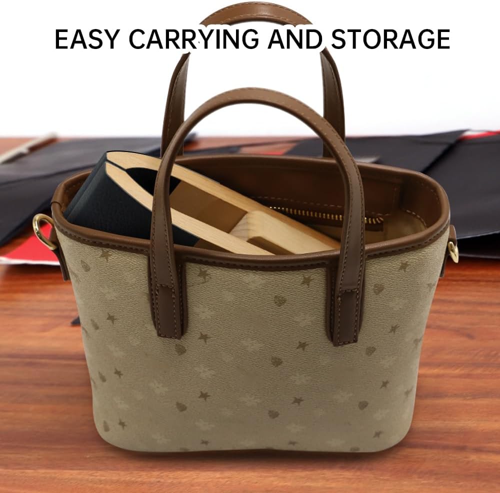 Stitch Pony,FASTTOBUY Beech Wood Foldable Leather Stitching Sewing Pony Table Desktop Horse Clamp Horse Clamp with 56 PCS Sewing Kit for DIY Hand Stitching Leather Clamping