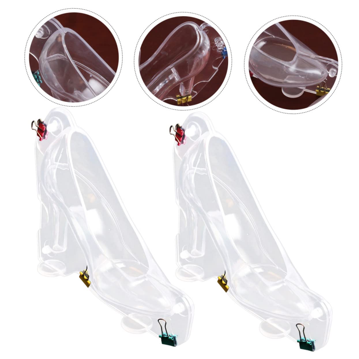 MAGICLULU 6piezas Molde De Chocolate Transparente Reutilizable Para Hornear Para Postres y