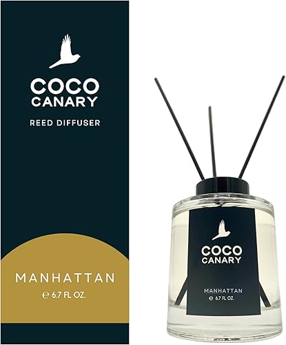 Miniatura 11 de Coco Canary Difusores de caña de 6.7 oz para el hogar, aroma a vainilla y amaretto, aroma cálido duradero, vainilla cremosa y amaretto con sabor a