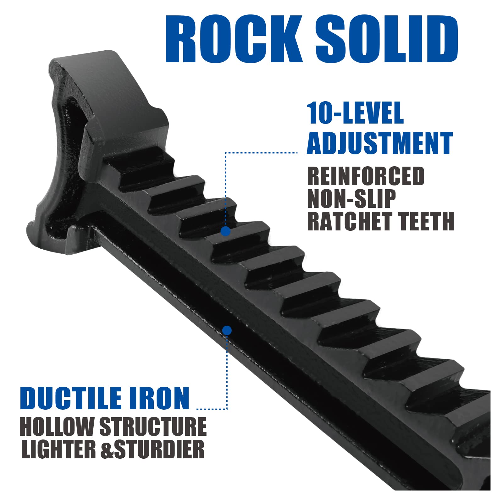 TCE AT43005AU Torin Steel Heavy Duty Jack Stands: Double Locking Pins, 3 Ton (6,000 lb) Capacity, Blue, 1 Pair (2 Pack)