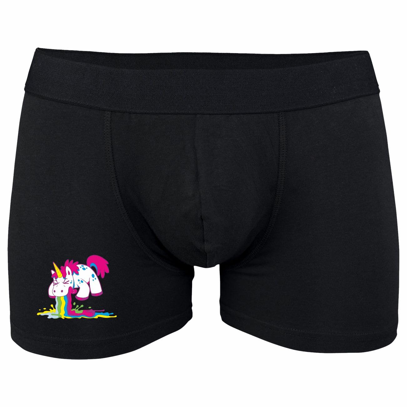 Spaß Kostet Jungs Männer Boxershorts mit lustigen Motive Kotzendes Einhorn Fun Spass Metal