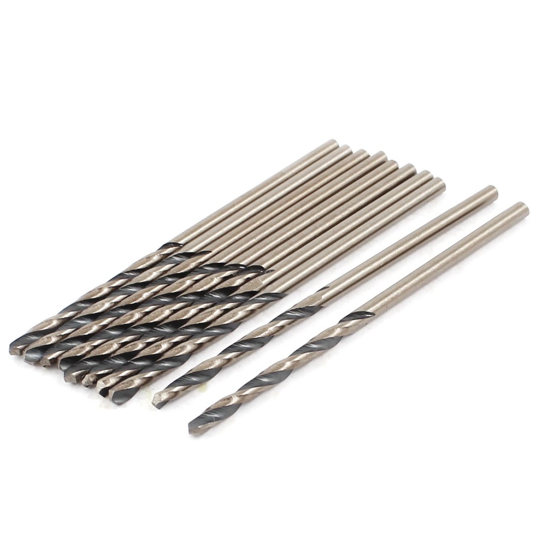uxcell 10 Pcs Replacement 2.0mm Diameter 50mm Long HSS Twist Drill Bit