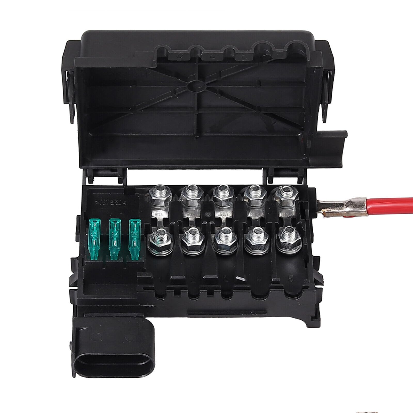 Scatola dei fusibili per batteria, morsetto per batteria, scatola dei fusibili per batteria, scatola di sicurezza per batteria per VW Sharan 7M Seat Alhambra Ford Galaxy 7M3937548 MK4