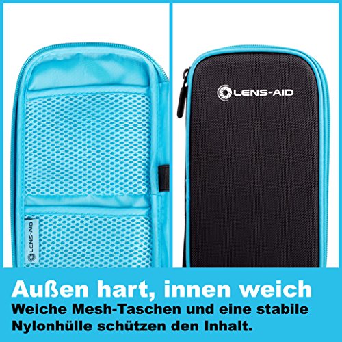 LENS-AID Filtertasche für Rundfilter mit Fächer für Filter bis 82mm, Aufbewahrungstasche für Polfilter, UV-Filter, Kamera Deckel etc. – Bild 7