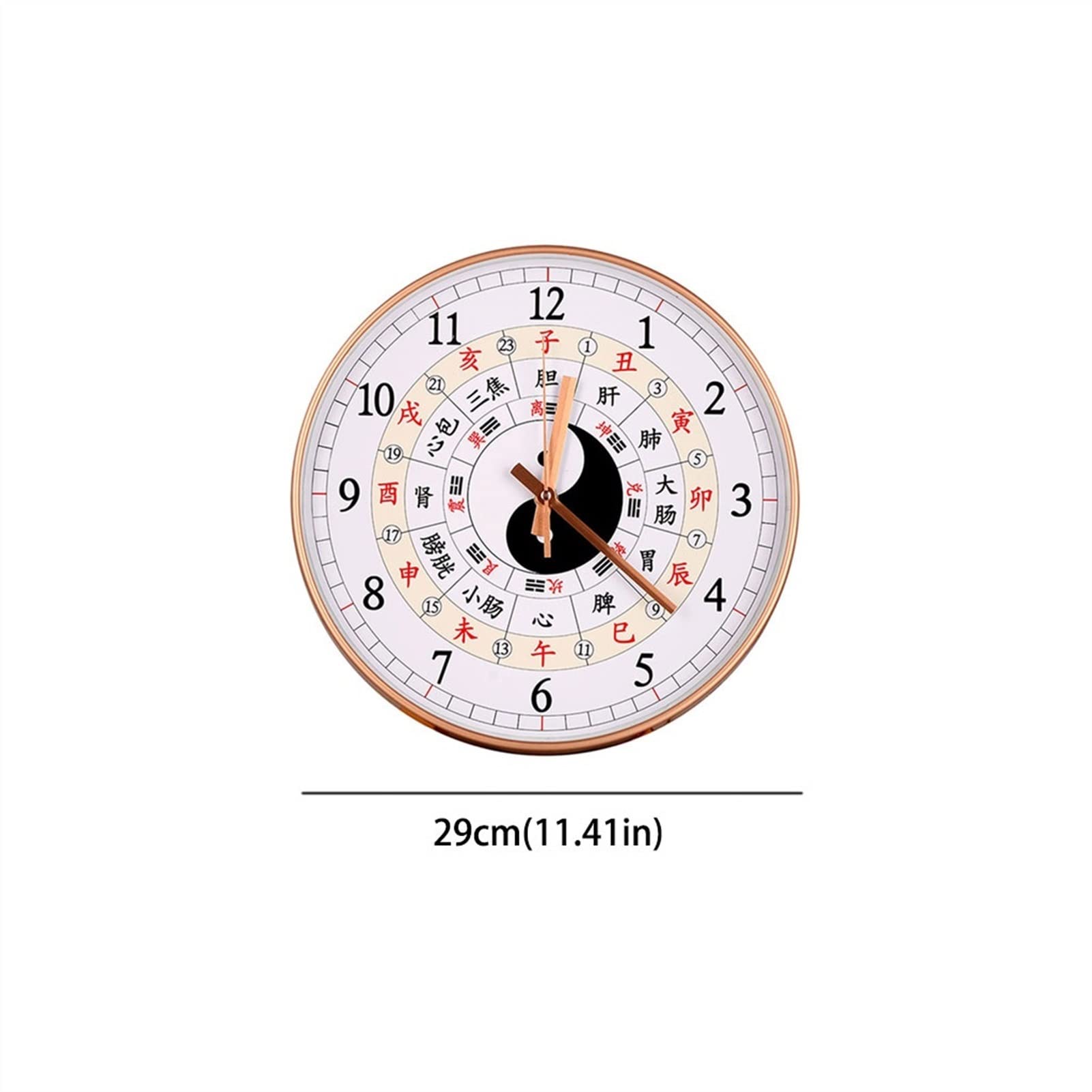 Reloj de pared moderno reloj de pared Bagua reloj brújula Tai Chi reloj hogar sala de estar dormitorio adornos colgantes de pared Feng Shui reloj de pared 11.41 13.38 pulgadas relojes para sala de