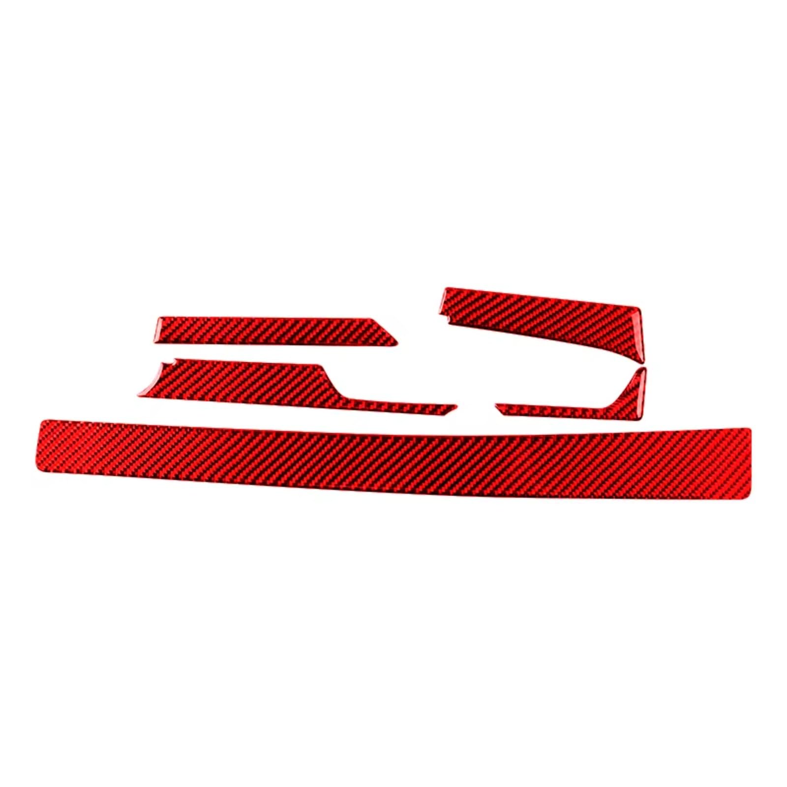 Amxaqjc Red Car Interior Moulding Trim For Chevrolet For Camaro 2017-2022 Accessories Carbon Fiber Interior Car Instrument Console Decorative Strip Sticker Trim Cover(,Rhd)