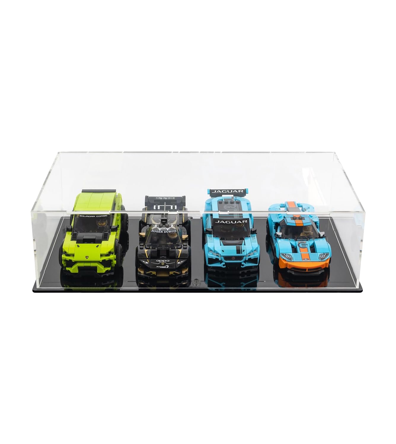 icuanuty Acrylic Display Case for LEGO 4x Speed Champions Display Case