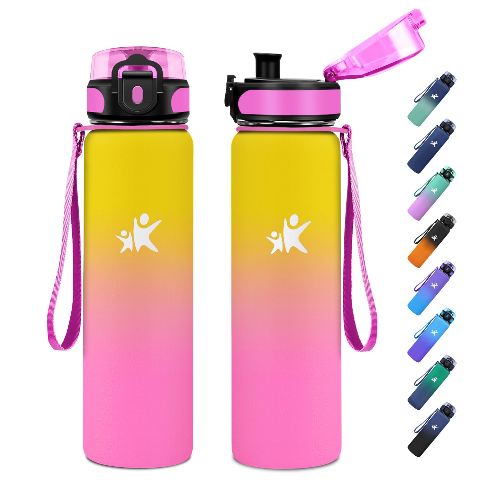 JAPORIA Thermal Bottle 500 ml BPA-Free Double-Walled Thermal Bottle for Gym, Outdoor, L'École