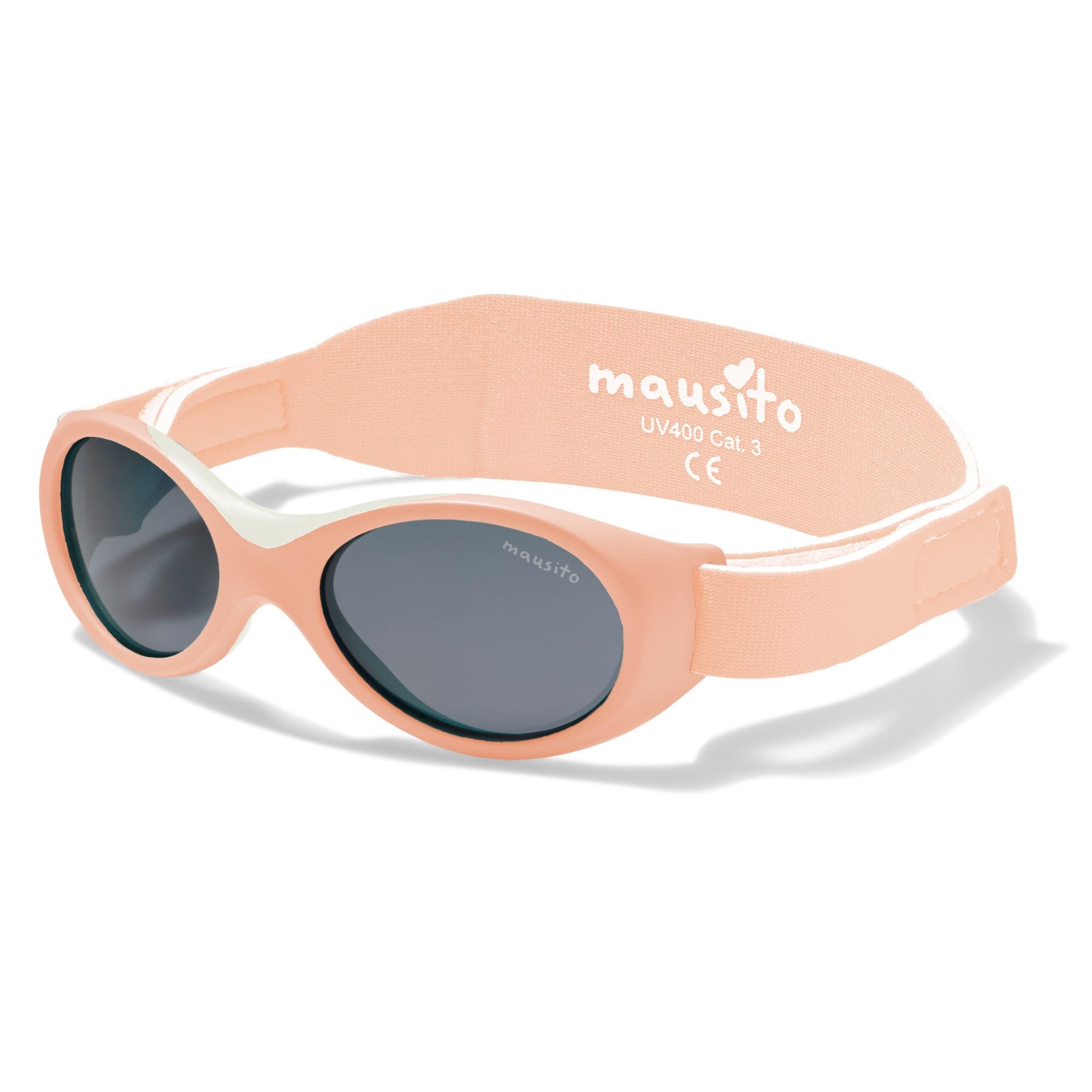 Mausito gafas de sol para bebés 0-18 meses UV400 & lentes categoría 3 | Gafas de sol infantiles flexibles con correa ajustable y suave | Ajuste seguro | Diseño europeo