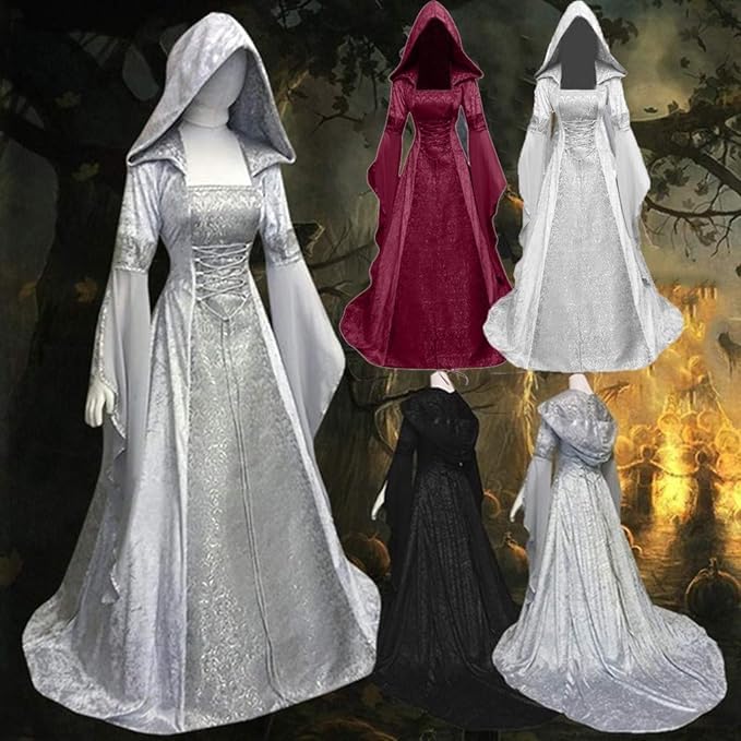 Robe médiévale en velours pour votre costume de mariage gothique