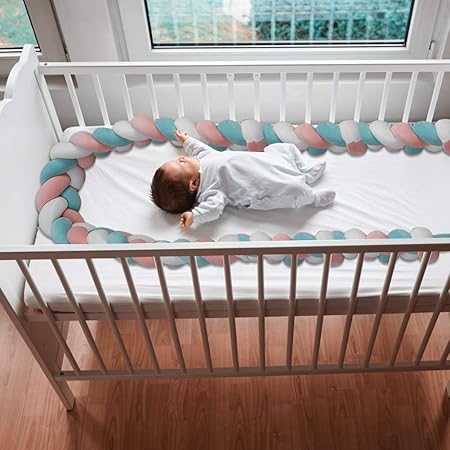 braided cot bumper safety
