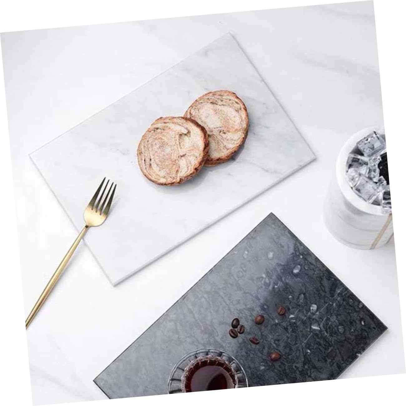 Marble Cutting Board for Food Preparation and Serving Kitchen Accessory Stain Resistant for Meat and Food Storage Suitable for Home Use and Entertaining