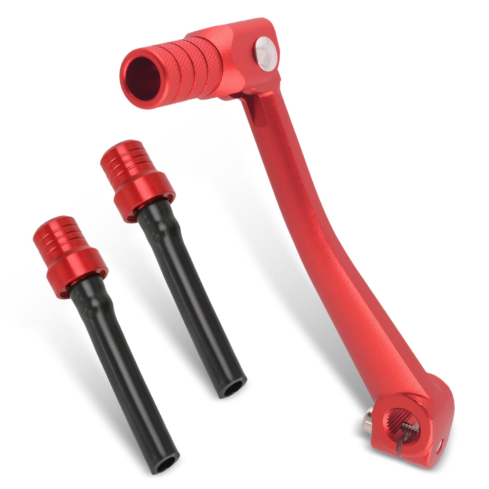 1 PC Motorcycle Gear Shift Lever, 2.48In x 5.98In x 0.43In Waterproof Durable Metal Gear Shift Lever Accessories, Universal Gear Lever Modification Replacement (Red)