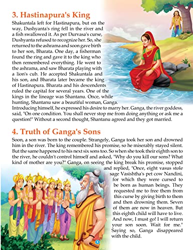 Image of GOLDEN MINDS 125 Mahabharata Tales Book For Kids- Legendary Stories Of Courage, Wisdom &Morals | Dive Into India's Epic History, Mythology & Folktales | Cultural Stories for Kids-(Age 5-18 Years)