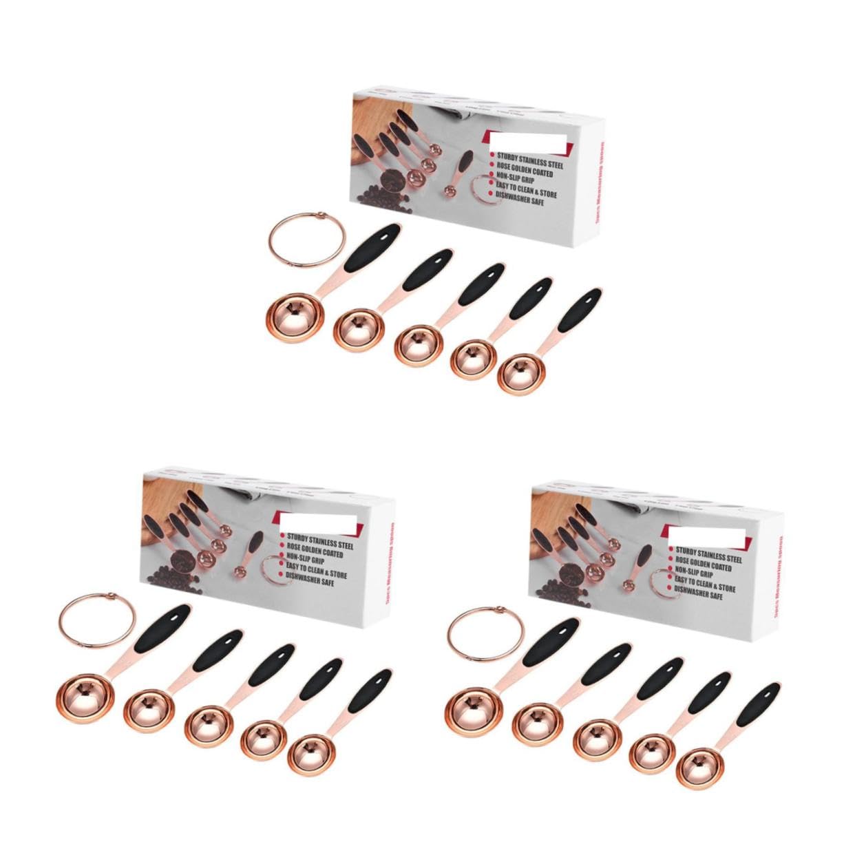 Amosfun Lot De 3 Cuillères À Mesurer En Forme De Rose Cuillères À Café Ustensiles De Cuisine Ustensiles De Cuisson Cuillères À Mesurer Accessoires De Cuisine Cuillère À Cocktail En