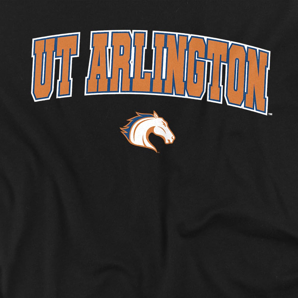 LOGOVISION The Univesity of Texas at Arlington Arch Logo Black Kids T Shirt (4) for Toddler Boys and Girls, Black