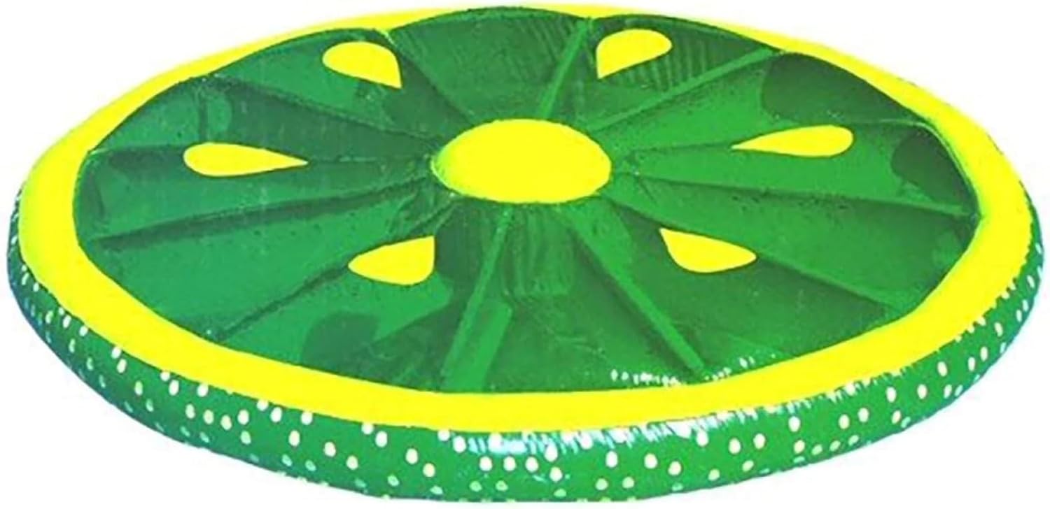 Inflatable Fruit Slice Swimming Pool Lounger Raft - 60" - Lime