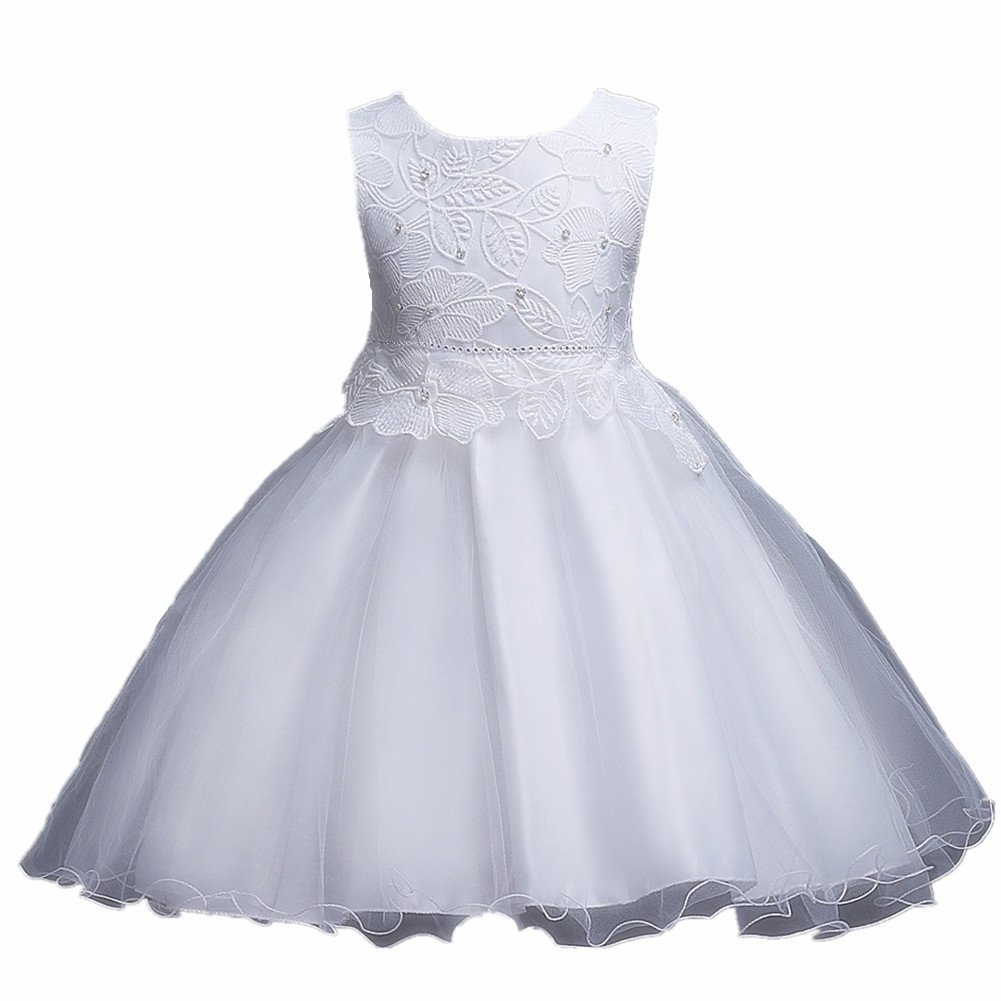 OushinyGirls' Rhinestones Bodice Dress Princess Costume 5 Colors for 2-10