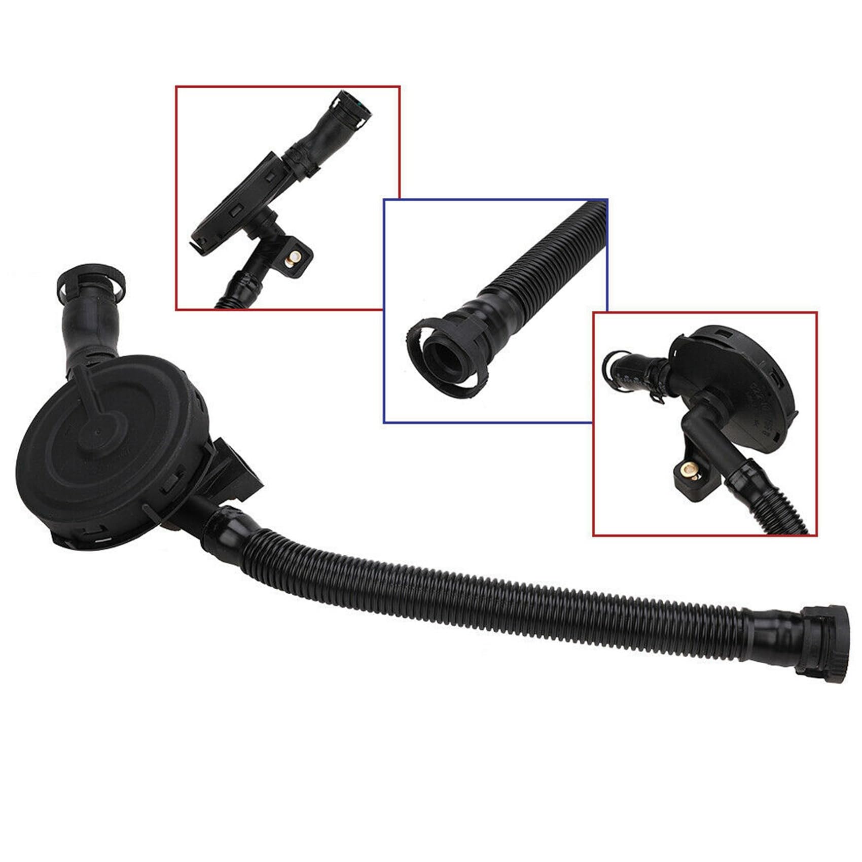 Lot de 2 valves d'aération de carter de voiture pour 2004–2006 3,2 l V6 95511076500 955 110 765 00