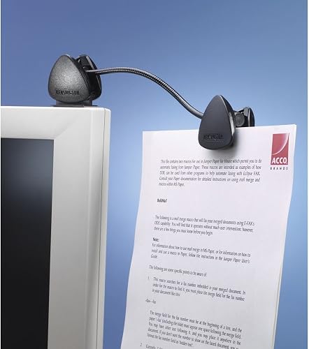 Kensington Flex Clip Copyholder (K62081BF), Black 9-3/4" Wide