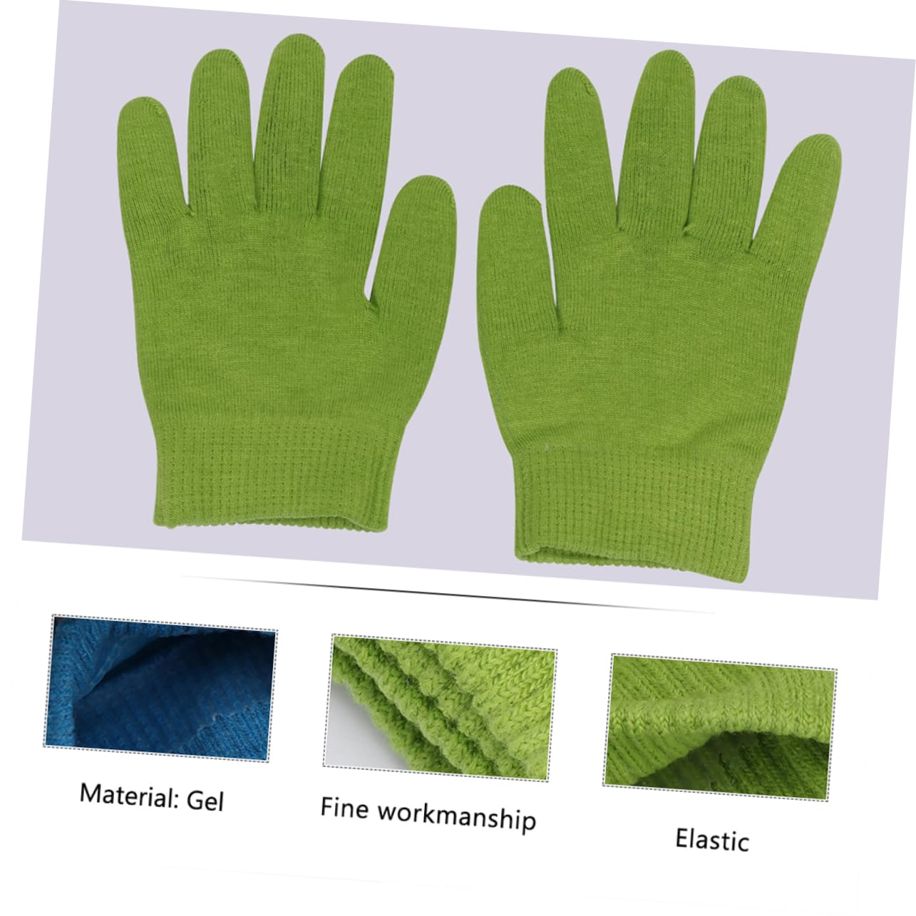 SHERCHPRY Guanti Idratanti in Gel per Cura Mani Cotone e Silicone, 4 Paia per Protezione Pelle e Riparazione Anti Screpolature Invernali Colore Casuale