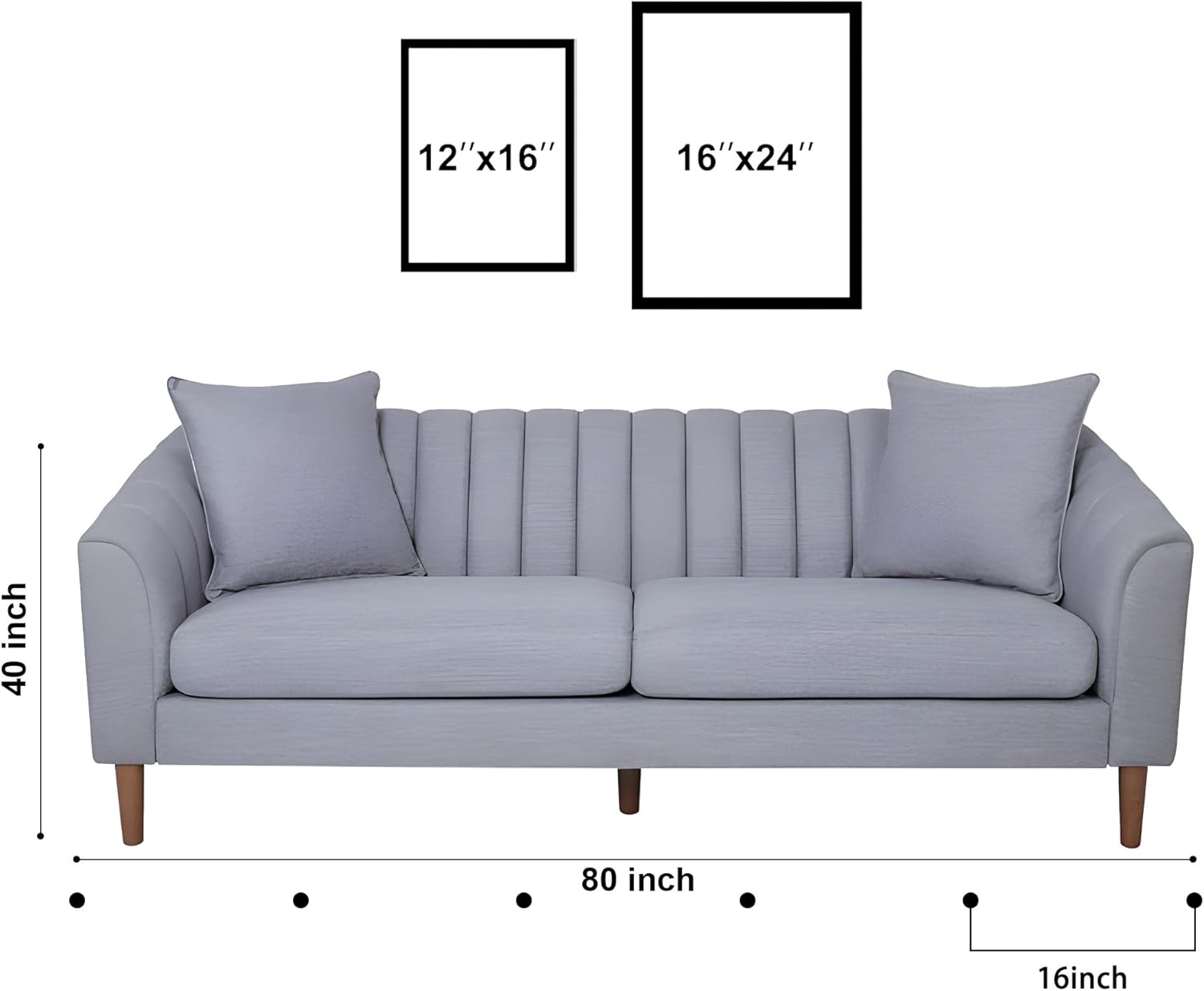 Framed Vintage Horse Canvas Wall Art Set of 2 - Abstract Black and White Horses Oil Painting Modern Farmhouse Animal Wall Decor for Living Room, Bedroom 12x16 inch Horse Gifts