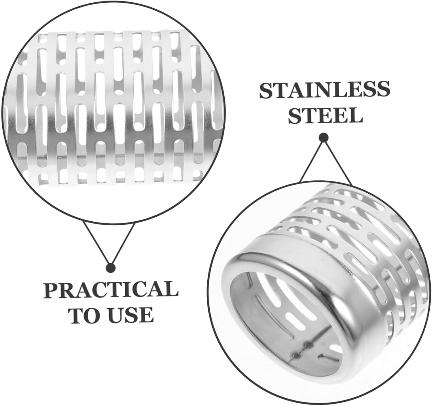 balacoo 4pcs Daily Use Grilling Tube Reusable Smoking Tube for Gas Grill Stainless Steel Bbq Tool