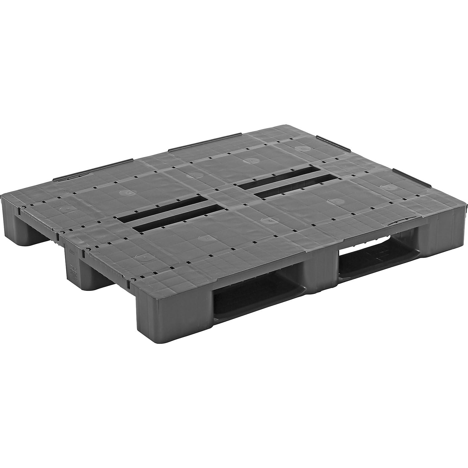 Kaiserkraft | Palette en plastique | L x l x h 1200 x 1000 x 146 mm | gris basalte