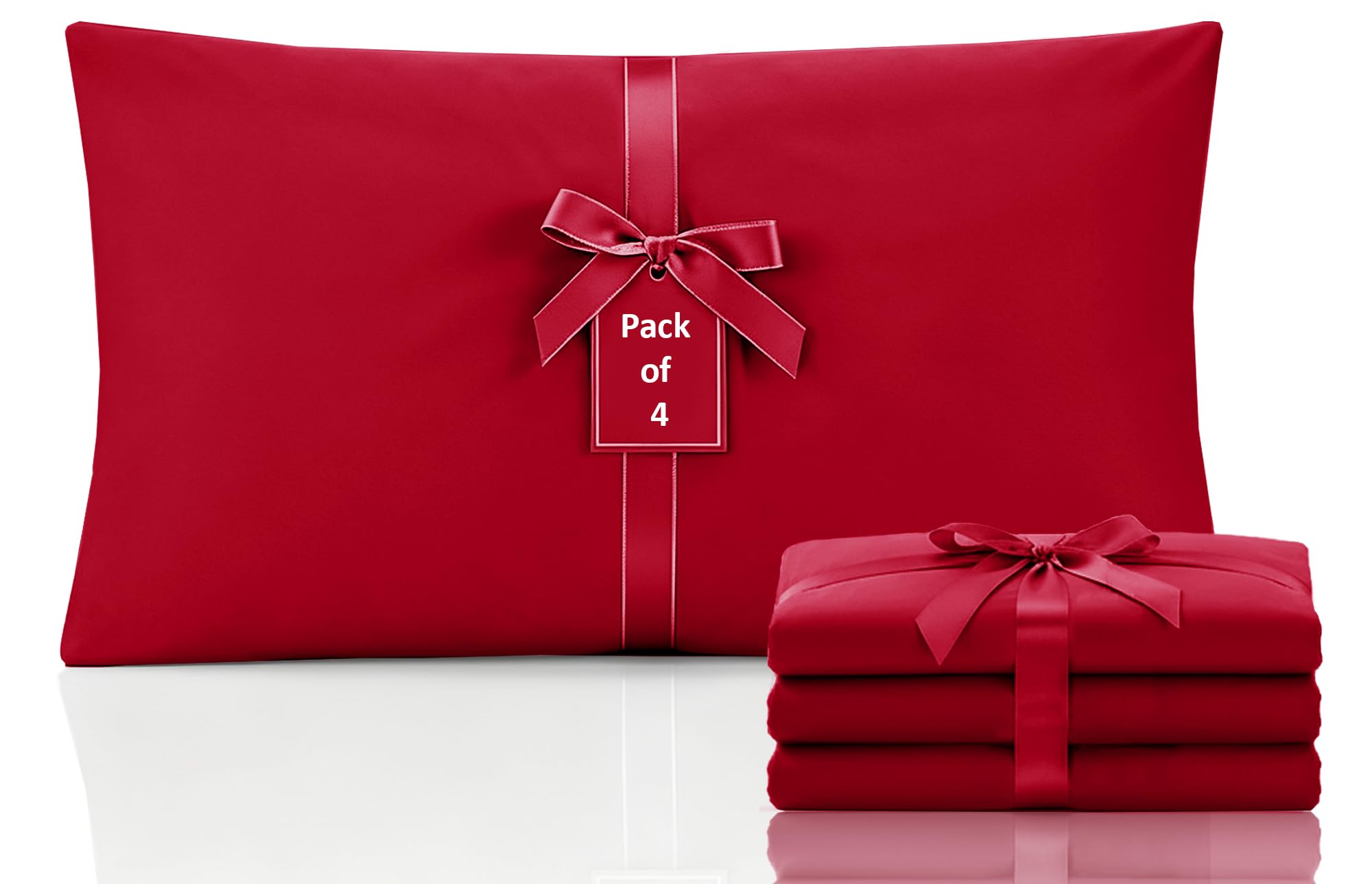 Moonlight Bedding Pillow Cases 2 Pack – Beige Pillowcases Envelope Closure Super Soft Brushed Microfiber Standard House Wife Pillow Covers, (50 X 75 CM) — view 10