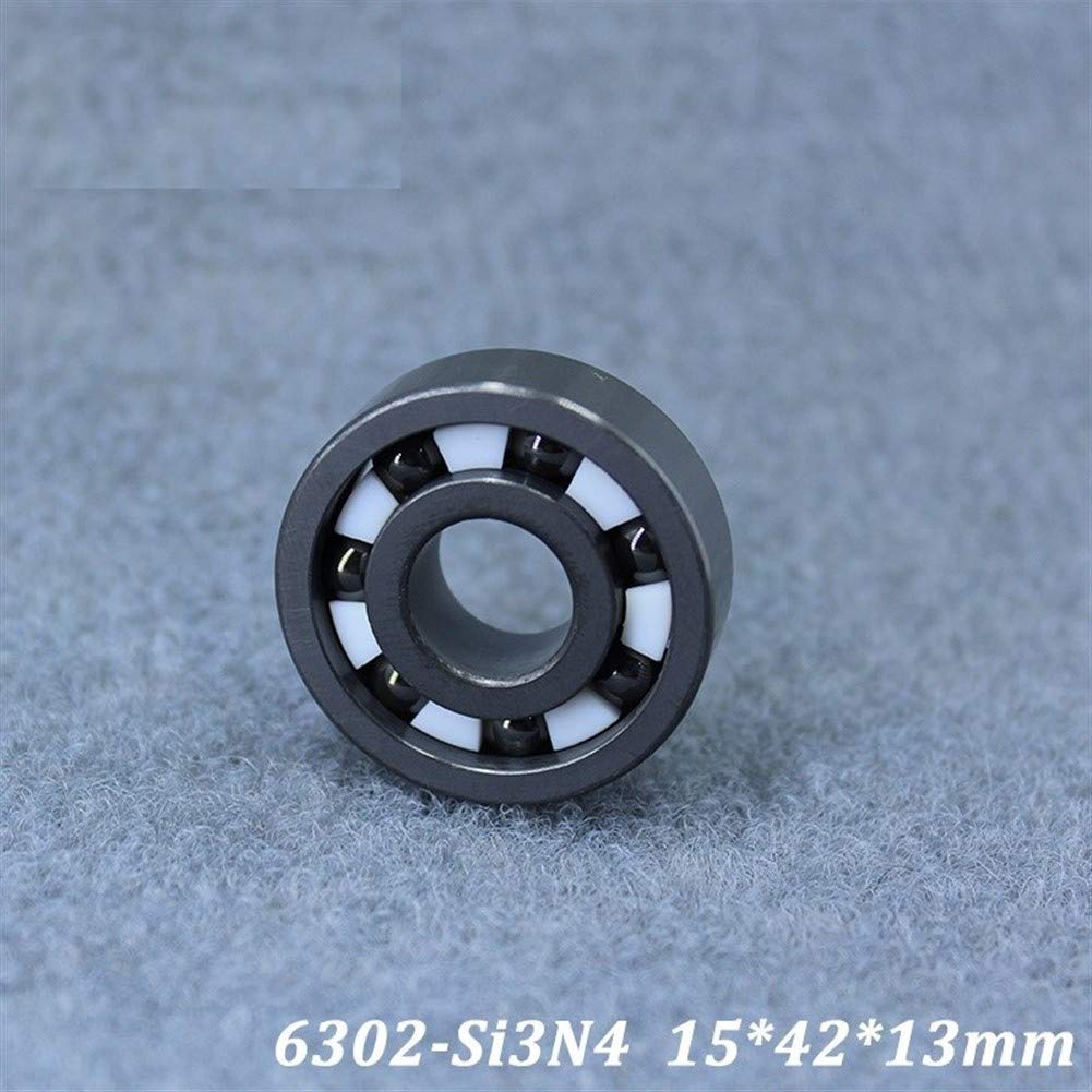 6302 6302CE Cojinete de cerámica Completo 15 * 42 * 13 mm Si3N4 Material Todos los rodamientos de Bolas de cerámica de nitruro de silicio