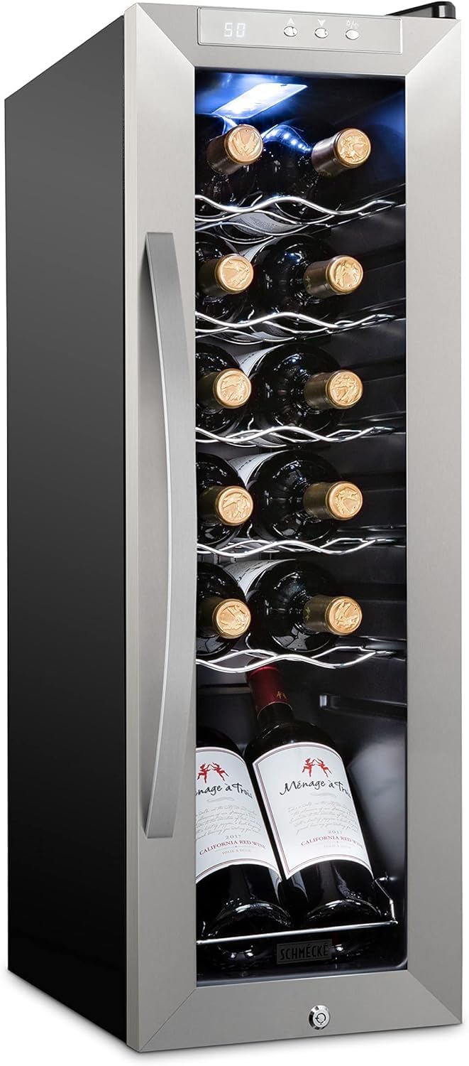 SCHMÉCKÉ SHMFWCC121LSS Wine Cooler Stainless Steel