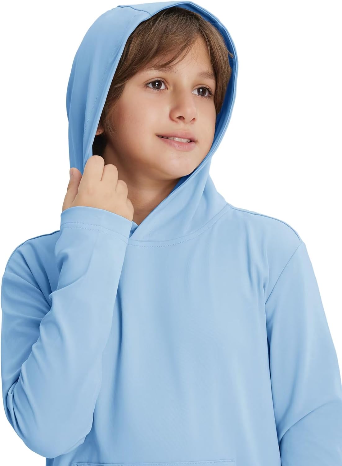M MAELREG Boys'Pullover Hoodie with Kangaroo Pocket Lightweight Youth Long Sleeve Hooded Sweatshirts for Kids Size 6-16 Years - Image 4