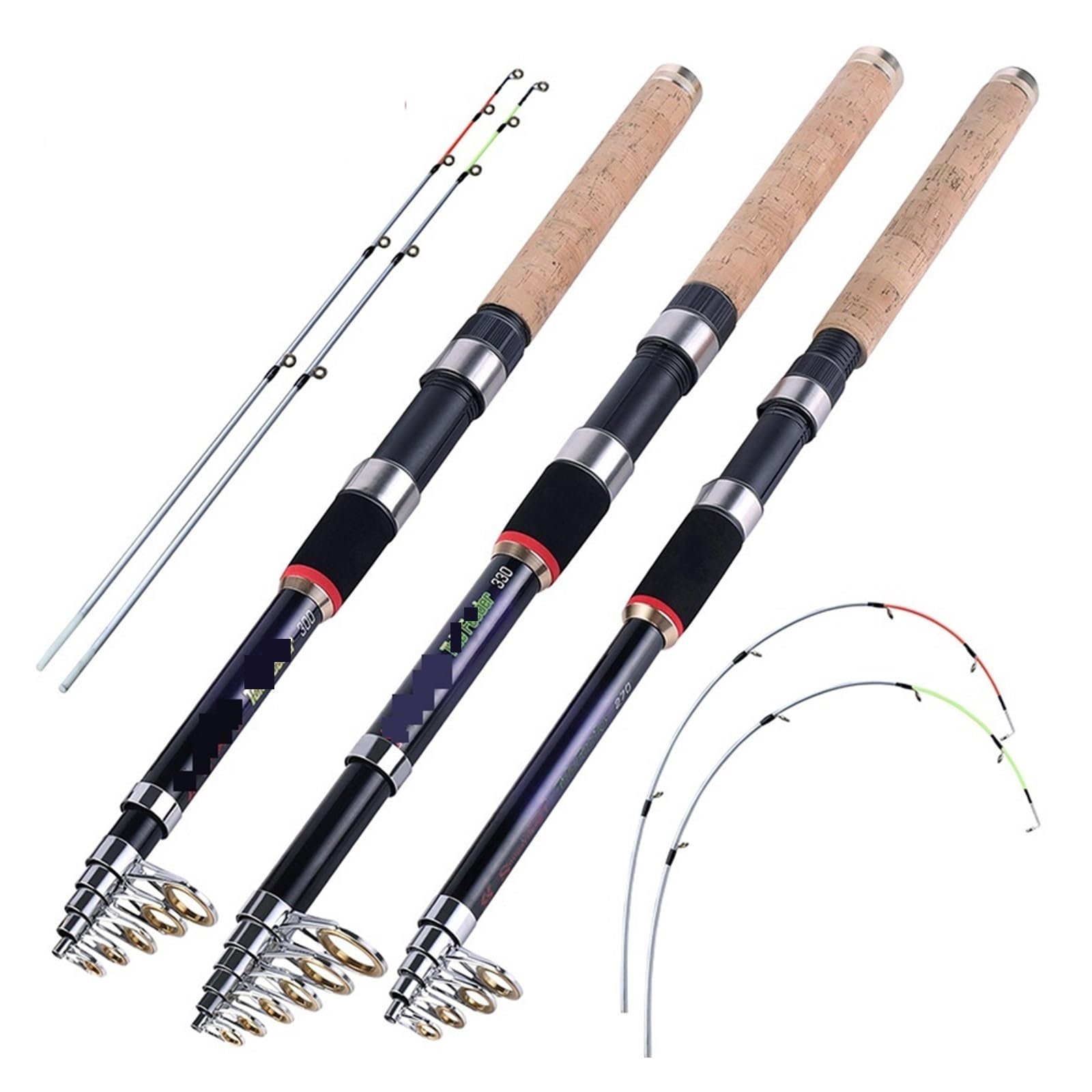 RAHBI 2.7m-3.3m Podajnik Wędka Przenośny Teleskopowy Wędka Z Włókna Węglowego Spinning Karpia Wędka Tackle leisurely (Size : 2.7 m)