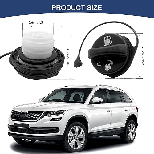 Miniatura 2 de Tapa de gasolina, tapa de combustible, cubierta de llenado de tanque de combustible para automóvil, accesorios de automóvil para Chevy GMC Silverado