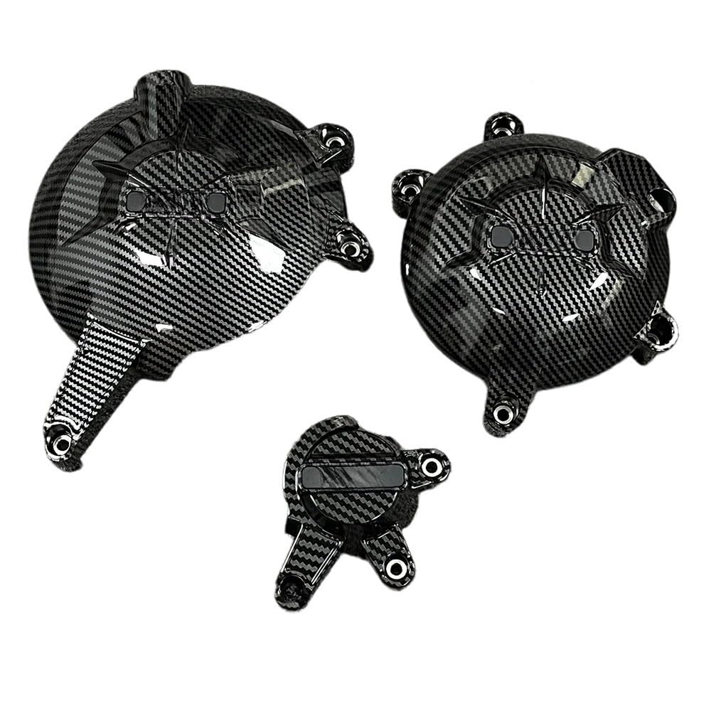 Protector de motor ER6N eficaz contra impactos con acabado de fibra de carbono resistente 4