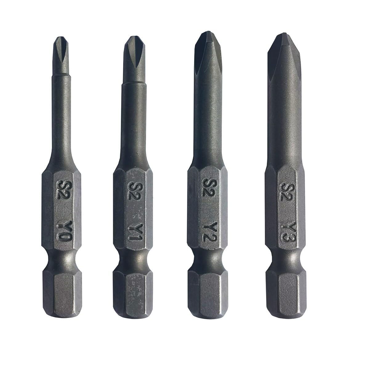 Tri Wings Y0 (3 mm) Y1 (4 mm) Y2 (5 mm) Y3 (6 mm) Punte per cacciavite magnetiche a Y multifunzione