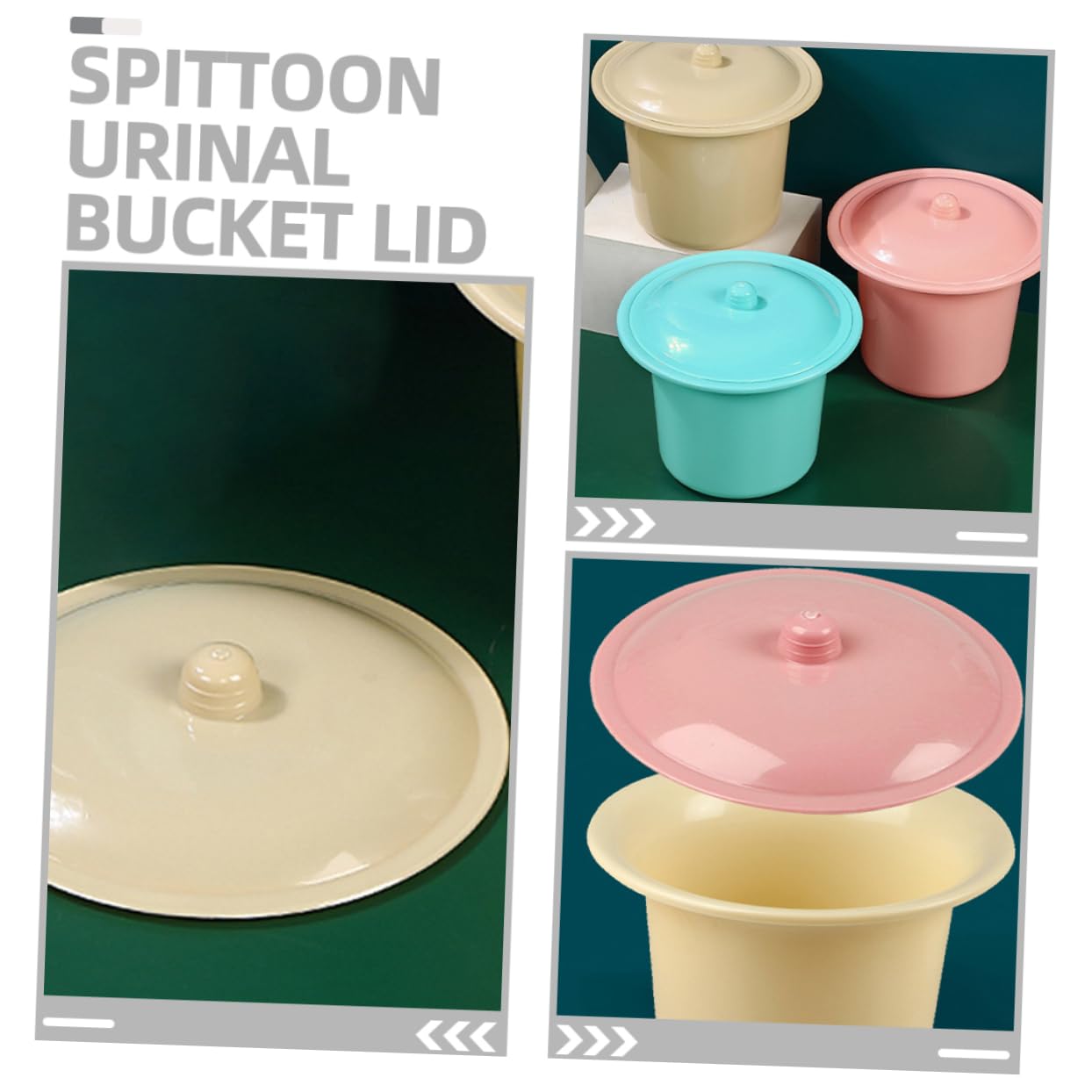 Garneck 15 Pz coperchio del vasino plasil steg Durevole orinatoio portatile per bambini copriwater dei vasi per l'urina parti del coperchio della sputacchiera plastica